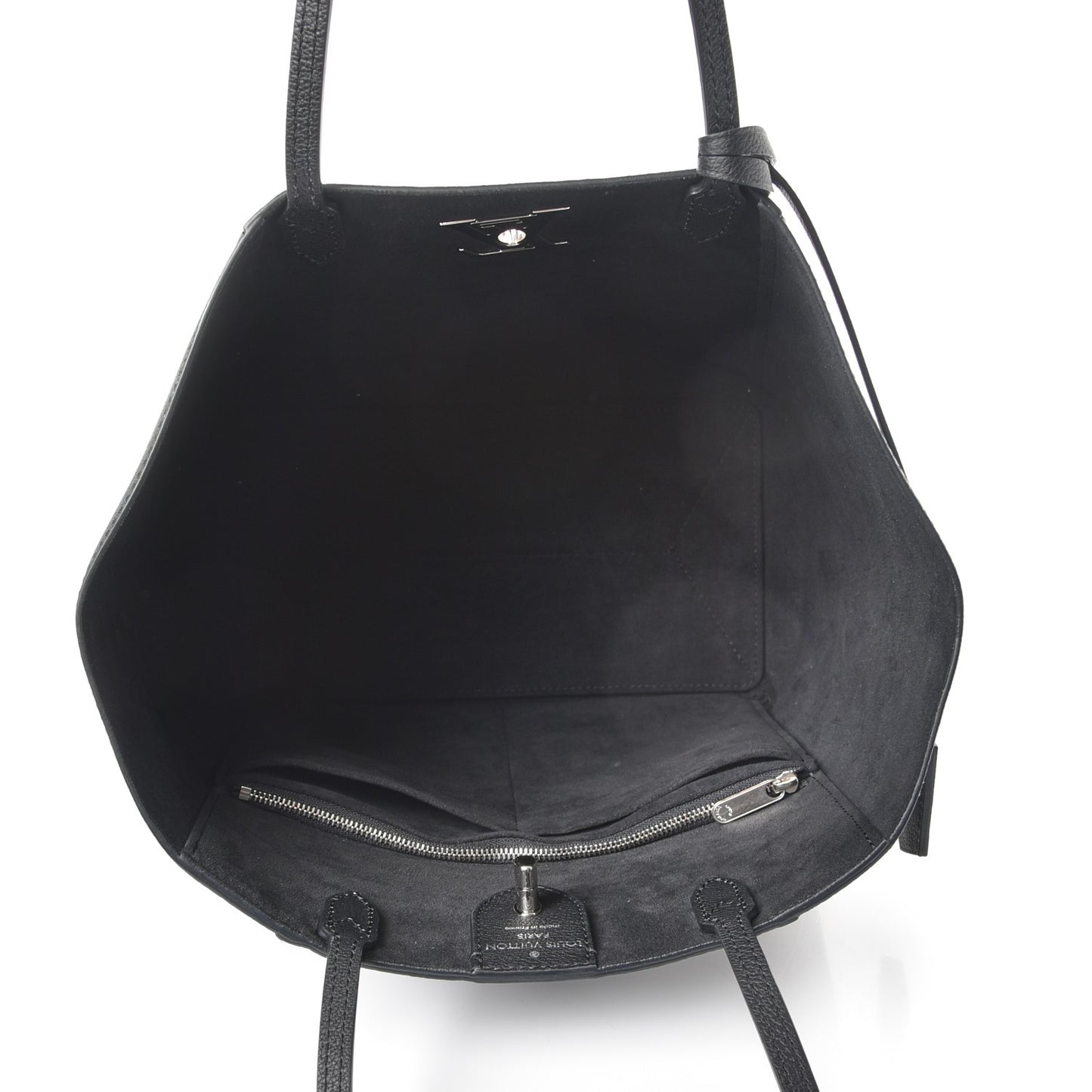 Calfskin Lockme Cabas Black