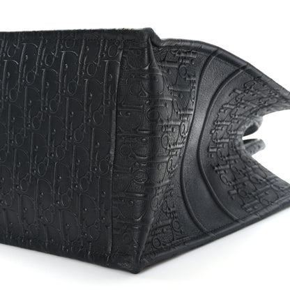 Christian Dior Oblique Calfskin Embossed Medium Book Tote Black 8 of 8