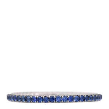 David Yurman Platinum Blue Sapphire 1.85mm Eden Eternity Band Ring 66 11.5 49/5 1 of 4