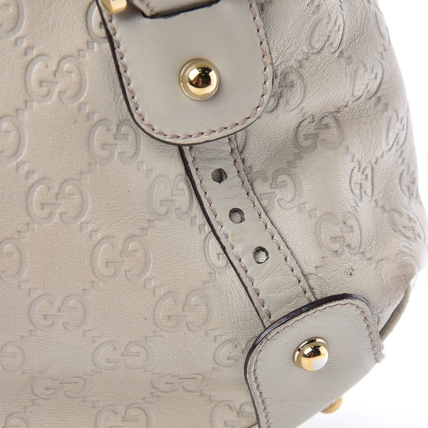 Guccissima Small Pelham Shoulder Bag Off White