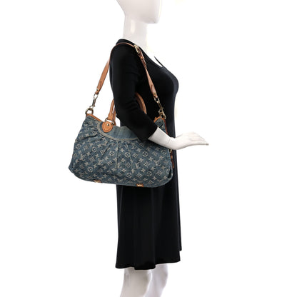 Louis Vuitton Denim Neo Cabby MM Blue 2 of 8
