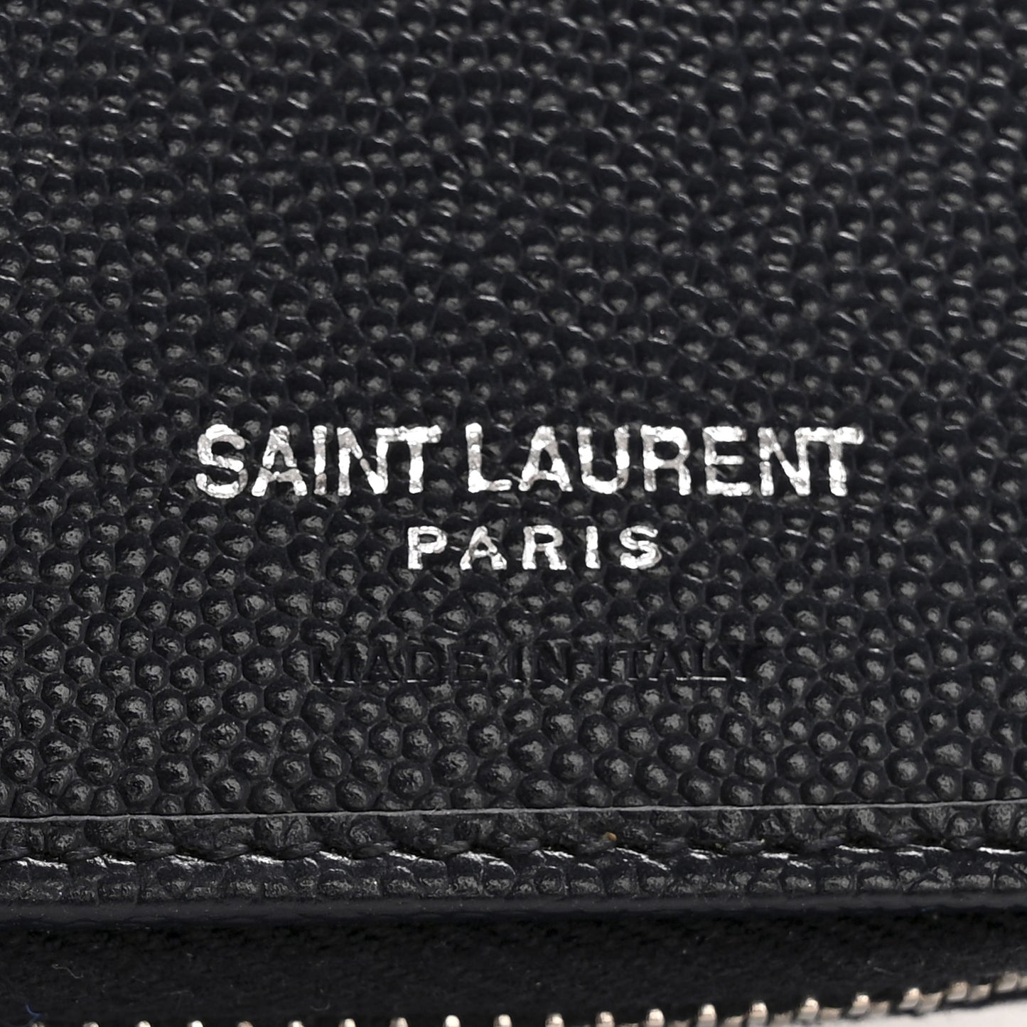 Grain De Poudre Matelasse Chevron Monogram Compact Zip Around Wallet Deep Marine