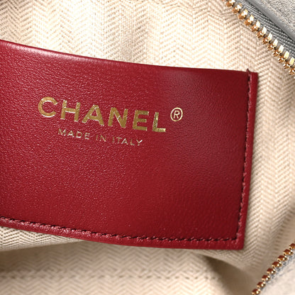 Chanel Suede Calfskin Small Perfect Bowling Bag Grey 6 of 11