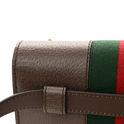 Gucci Calfskin Embroidered Sylvie Belt Bag 85 34 Brown 12 of 13