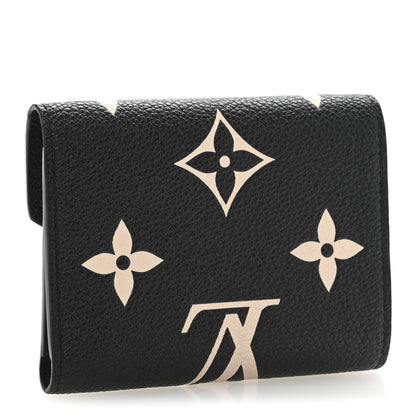 Louis Vuitton Empreinte Monogram Giant Victorine Wallet Black Beige 3 of 7
