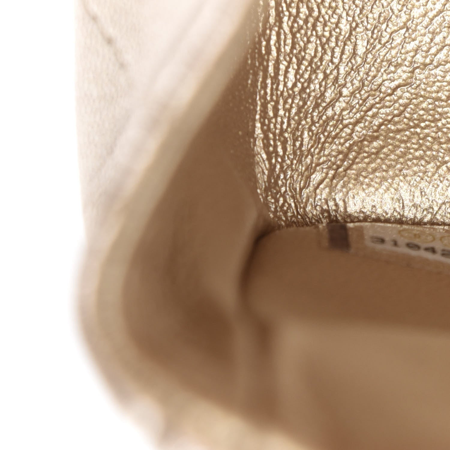 Chanel Metallic Lambskin Quilted Mini Square Flap Gold 9 of 10