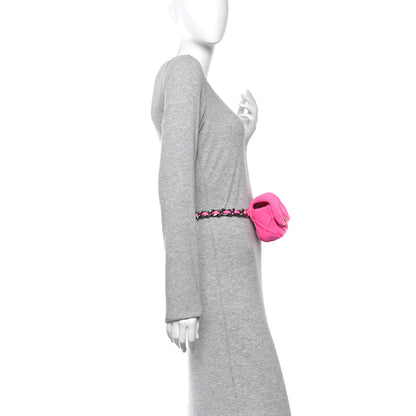 Chanel Jersey Quilted Chanel 19 Waist Bag Pink 2 of 10