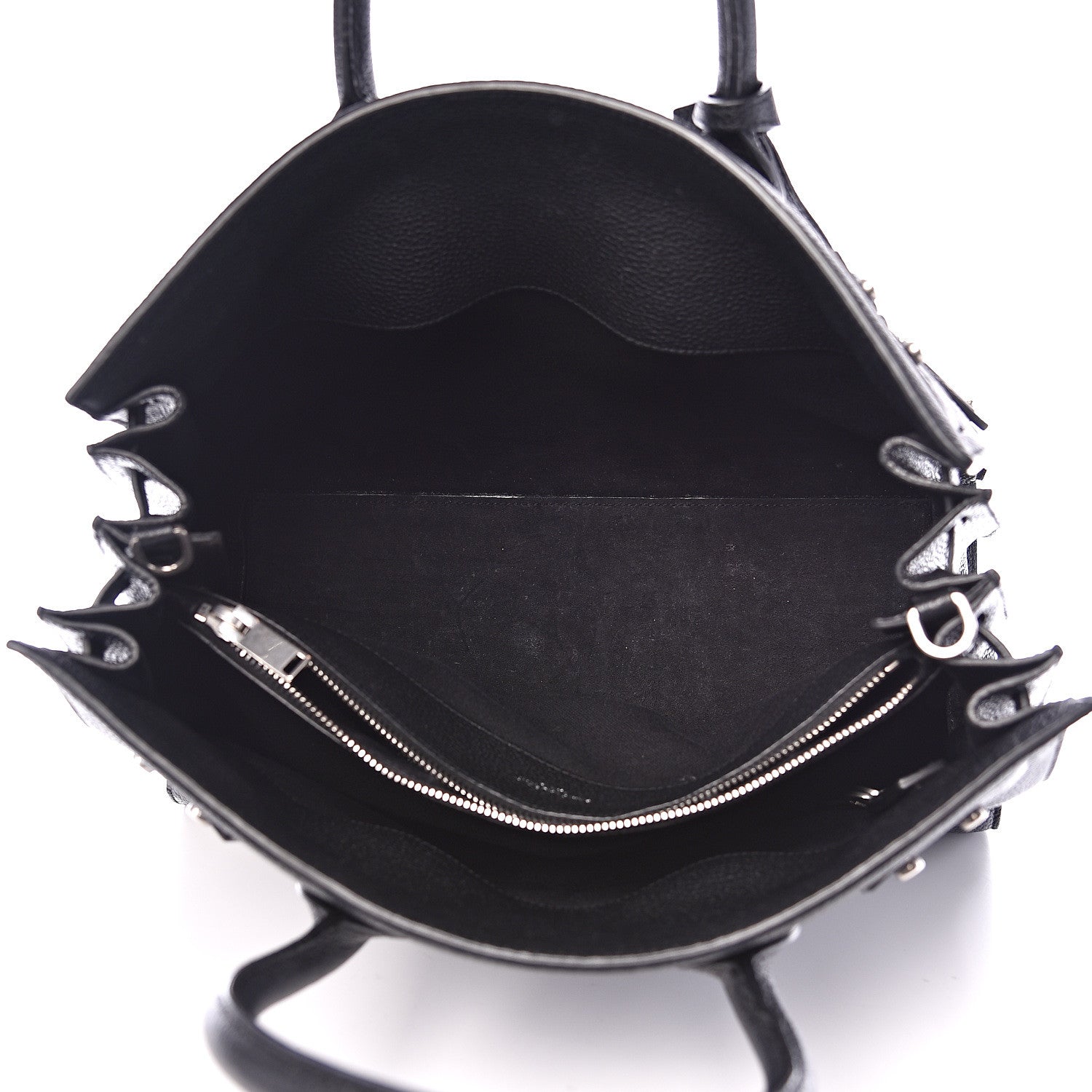 Saint Laurent Grained Calfskin Small Supple Sac De Jour Black 4 of 13
