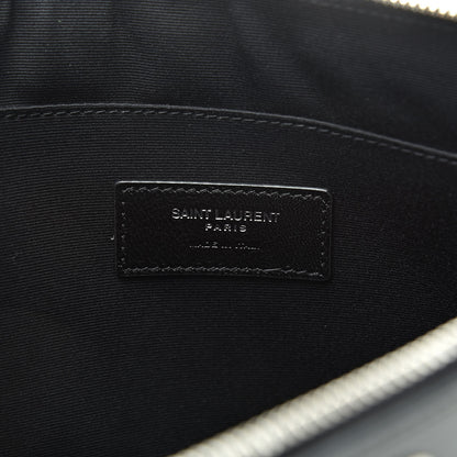 Saint Laurent Calfskin Zipped Clutch Black 6 of 8