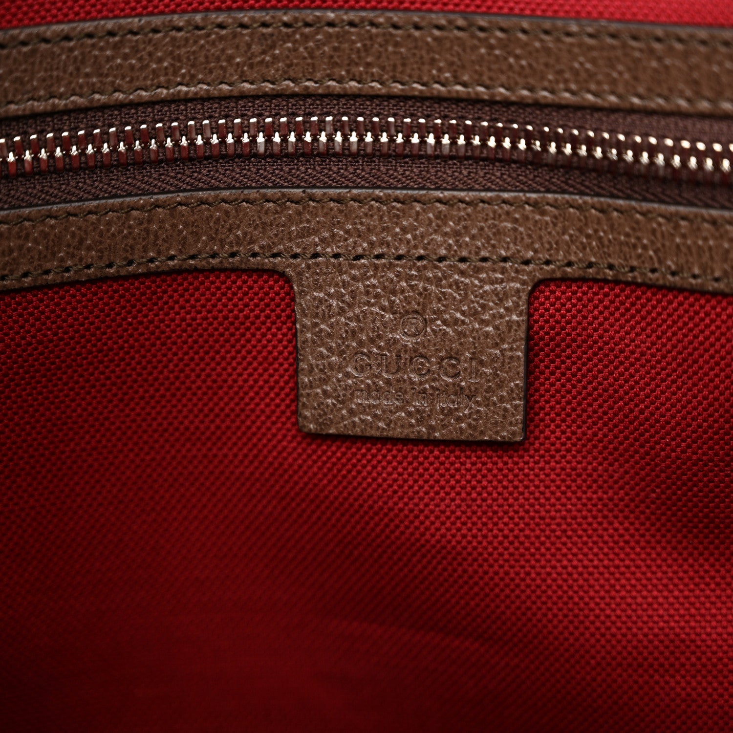 Gucci GG Supreme Monogram Textured Dollar Calfskin Small Detail Tote Beige Ebony New Acero 6 of 12