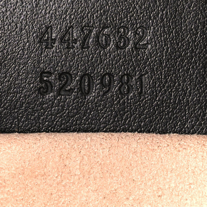 Gucci Calfskin Matelasse Small GG Marmont Chain Shoulder Bag Black 7 of 11