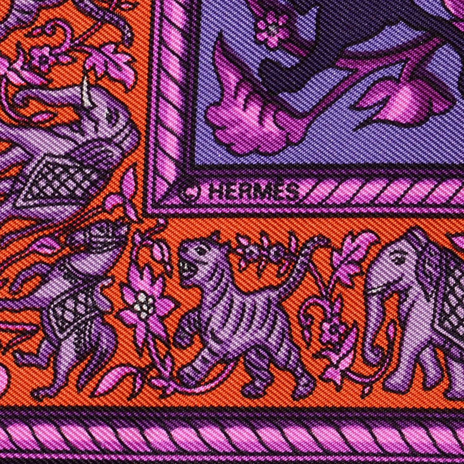 Hermes Silk Chasse En Inde Scarf 90 5 of 6