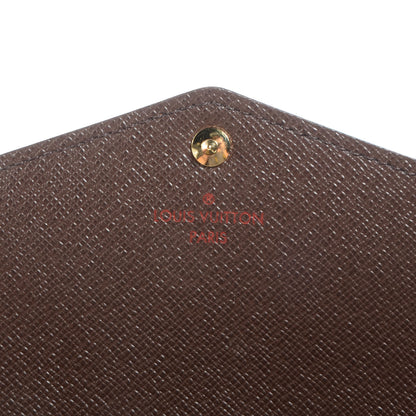 Louis Vuitton Damier Ebene Sarah Wallet 6 of 7