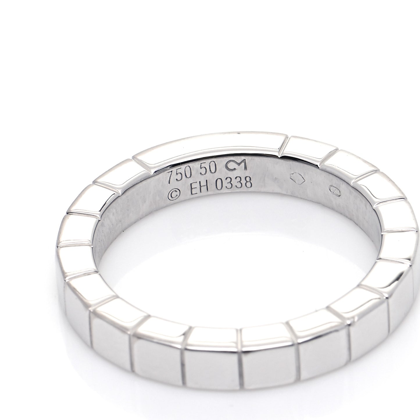 18K White Gold Lanieres Ring 50 5.25
