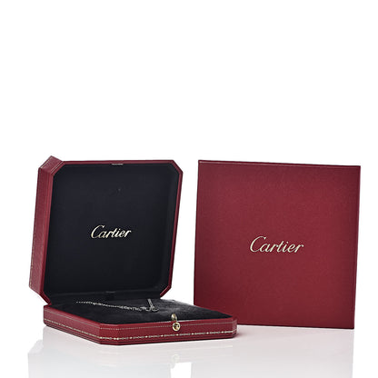 Cartier 18K White Gold 2 Diamond LOVE Necklace 6 of 6