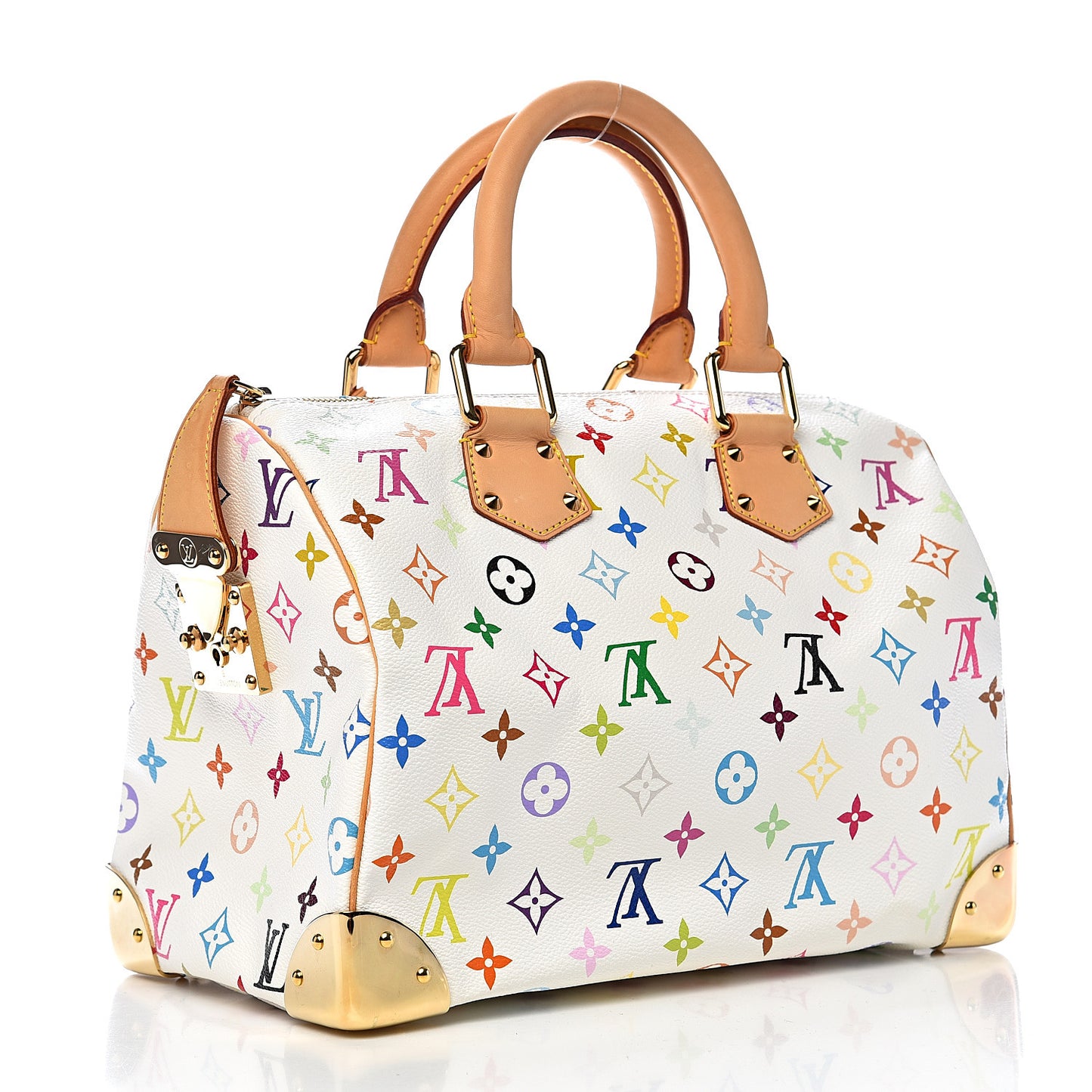 Monogram Multicolor Speedy 30 White