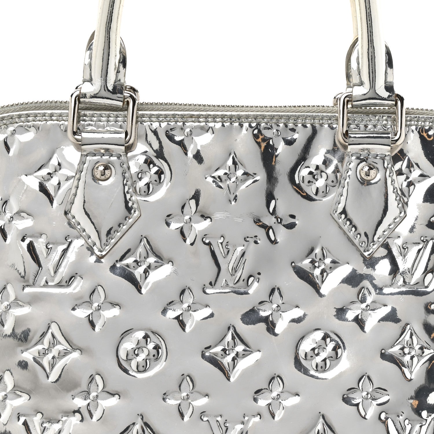 Louis Vuitton Monogram Miroir Alma MM Silver 13 of 33