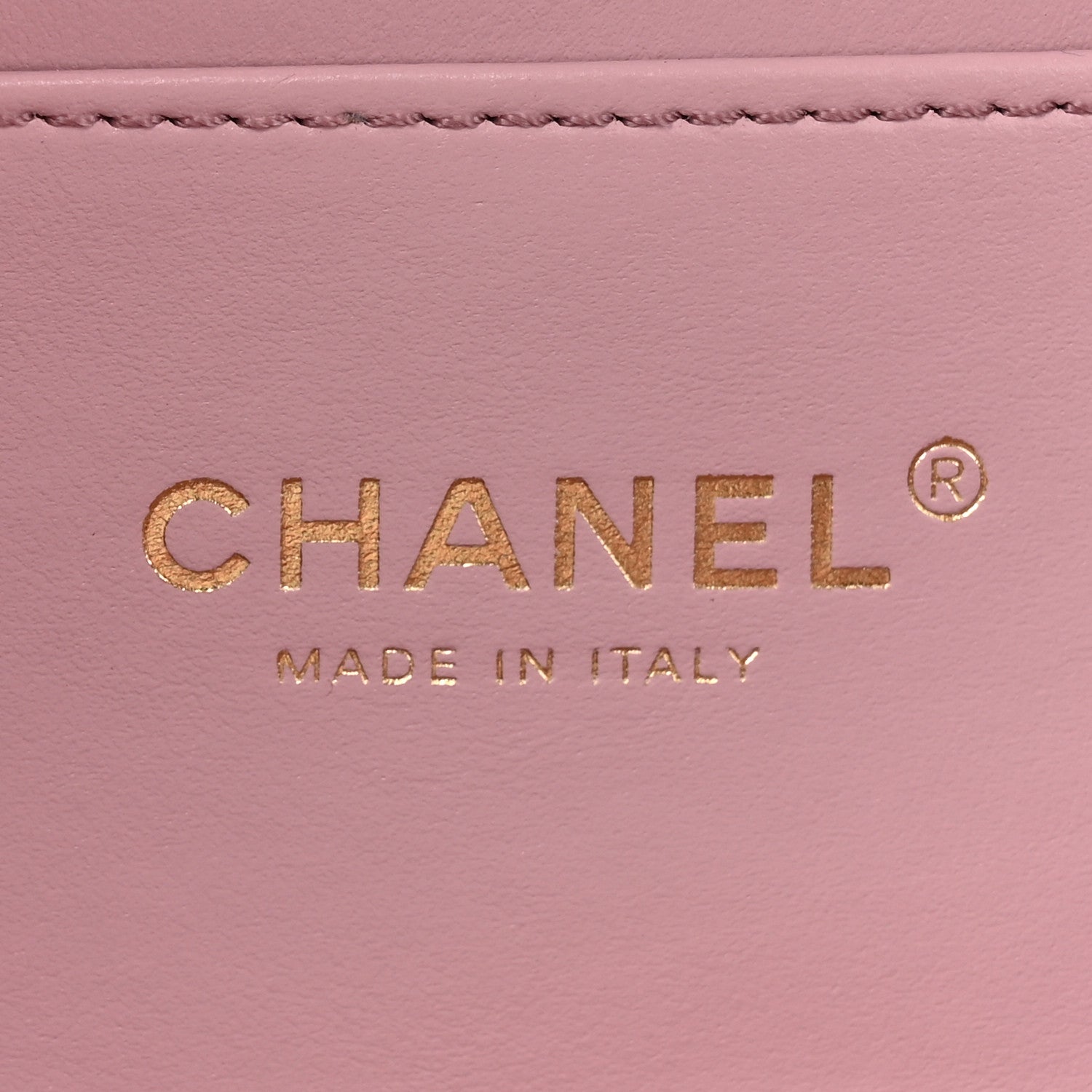 Chanel Shiny Lambskin Quilted Pearl Logo Waist Bag Light Pink 6 of 11