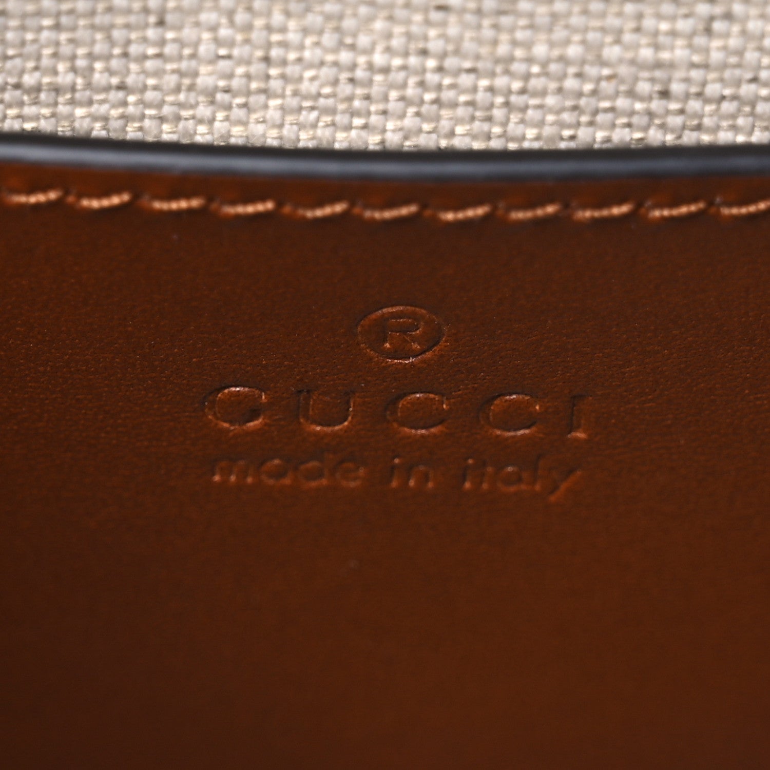 Gucci New Canvas Charisma Calfskin Crystal GG Monogram Mini Diana Tote Bag Camel Ebony 6 of 13