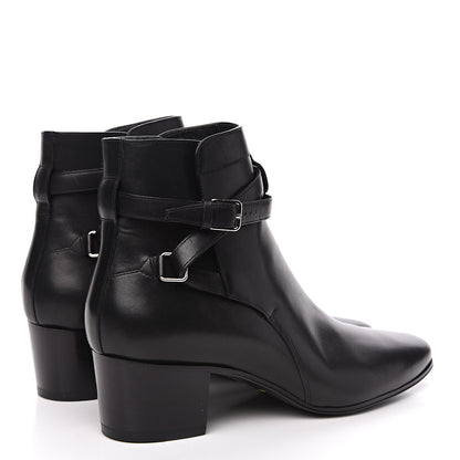 Saint Laurent Smooth Jodhpur Calfskin Blake Ankle Boots 42 Black 4 of 8