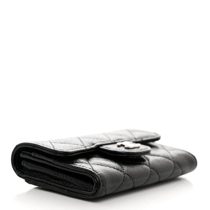 Chanel Caviar Quilted Flap Card Holder Wallet Black 4 of 10