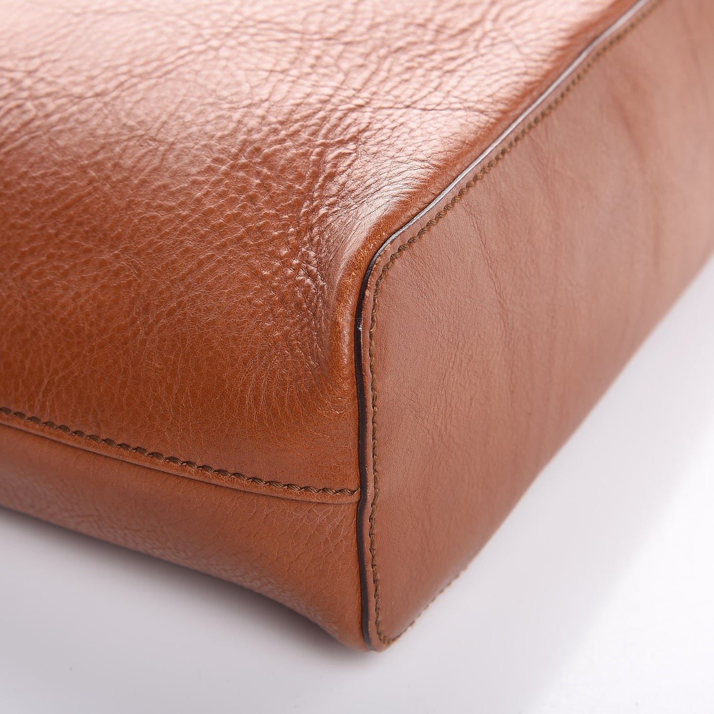 Pebbled Calfskin Hobo Brown