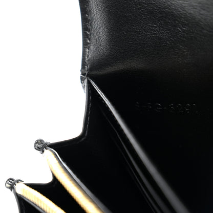 Celine Grained Calfskin Large Flap Wallet Black 7 of 7