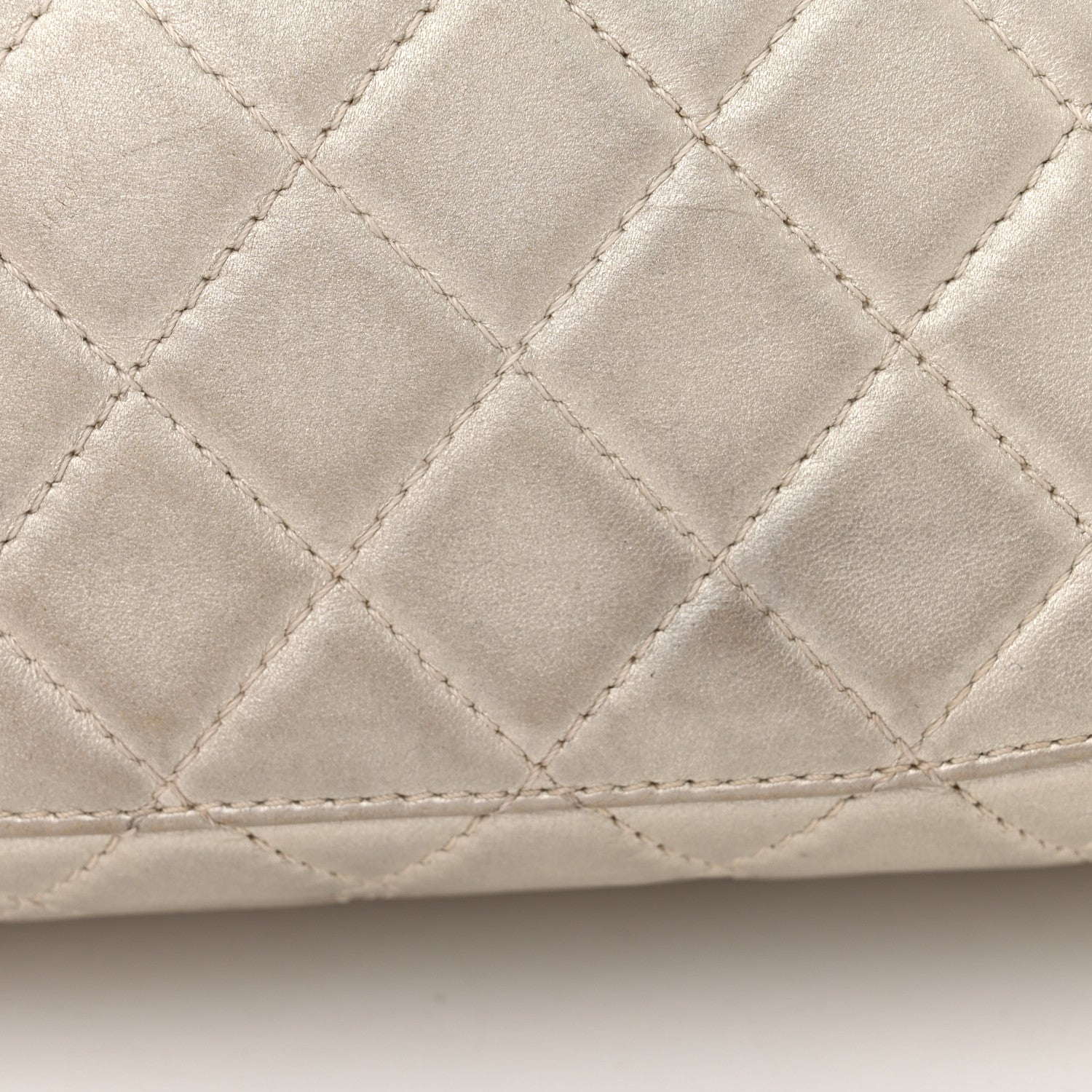 Chanel Metallic Lambskin Quilted Maxi Single Flap Silver 14 of 14