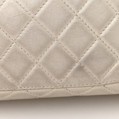 Chanel Metallic Lambskin Quilted Maxi Single Flap Silver 14 of 14