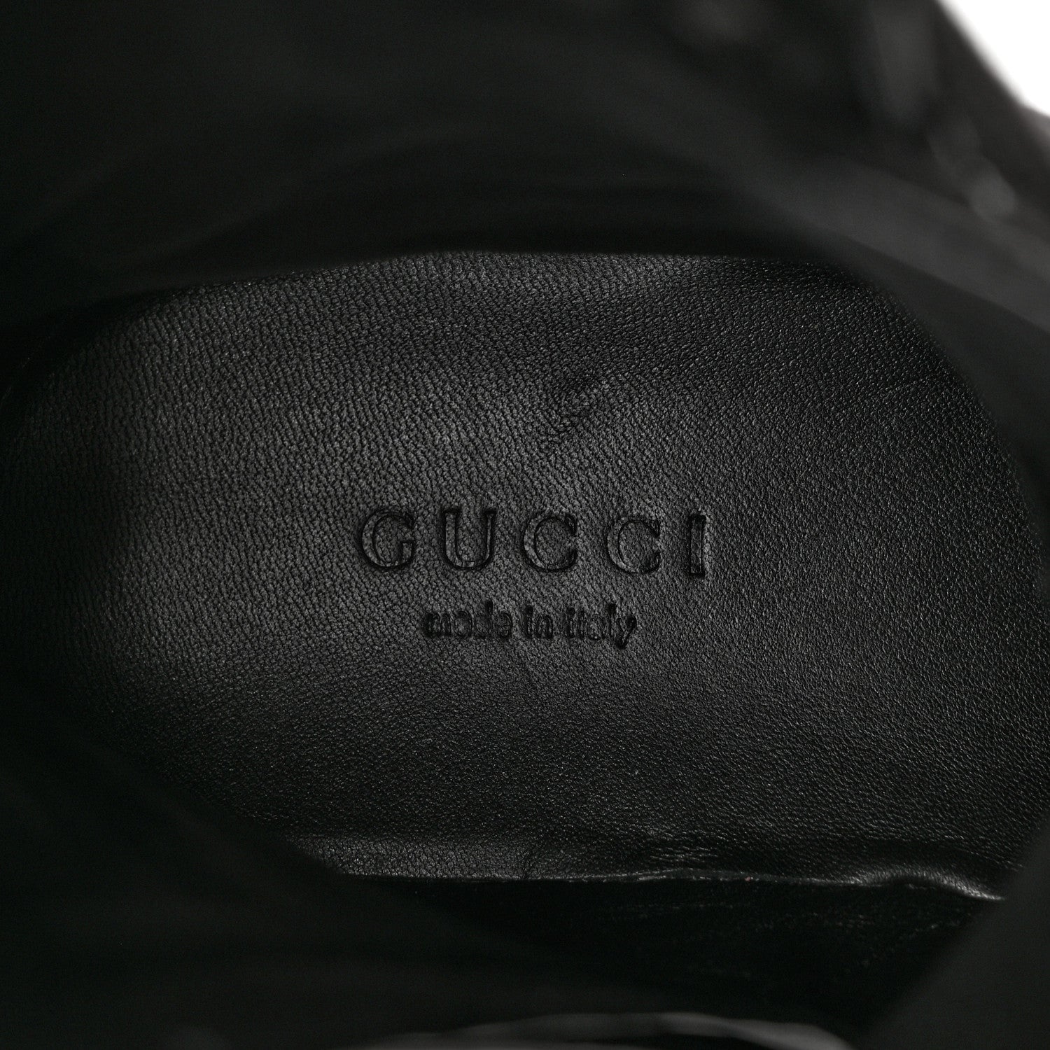 Gucci Nappa Frances GG Matelasse Platform Combat Boots 36 Black 7 of 9