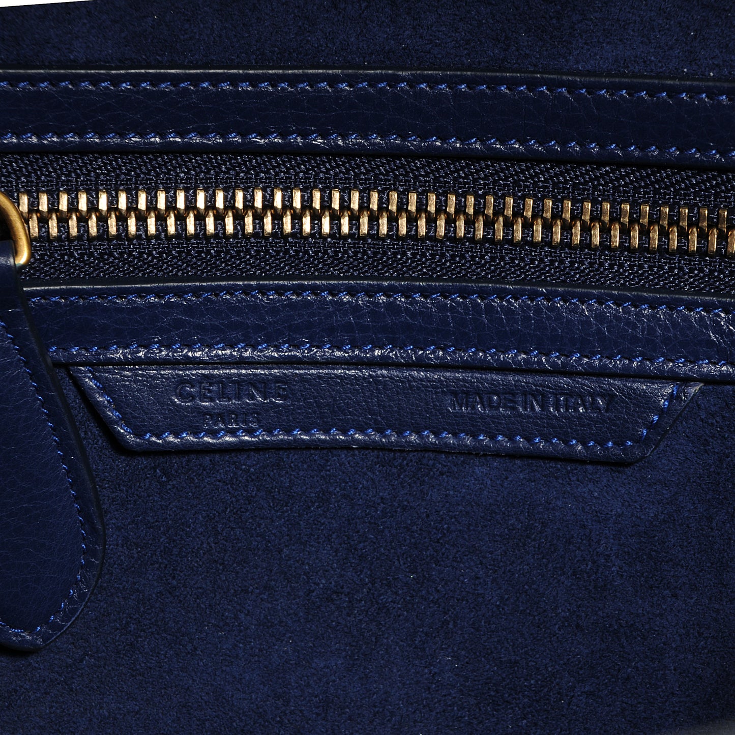 Baby Calfskin Leather Mini Luggage Ink