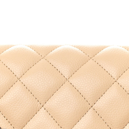 Chanel Caviar Quilted Jumbo Double Flap Beige 8 of 10