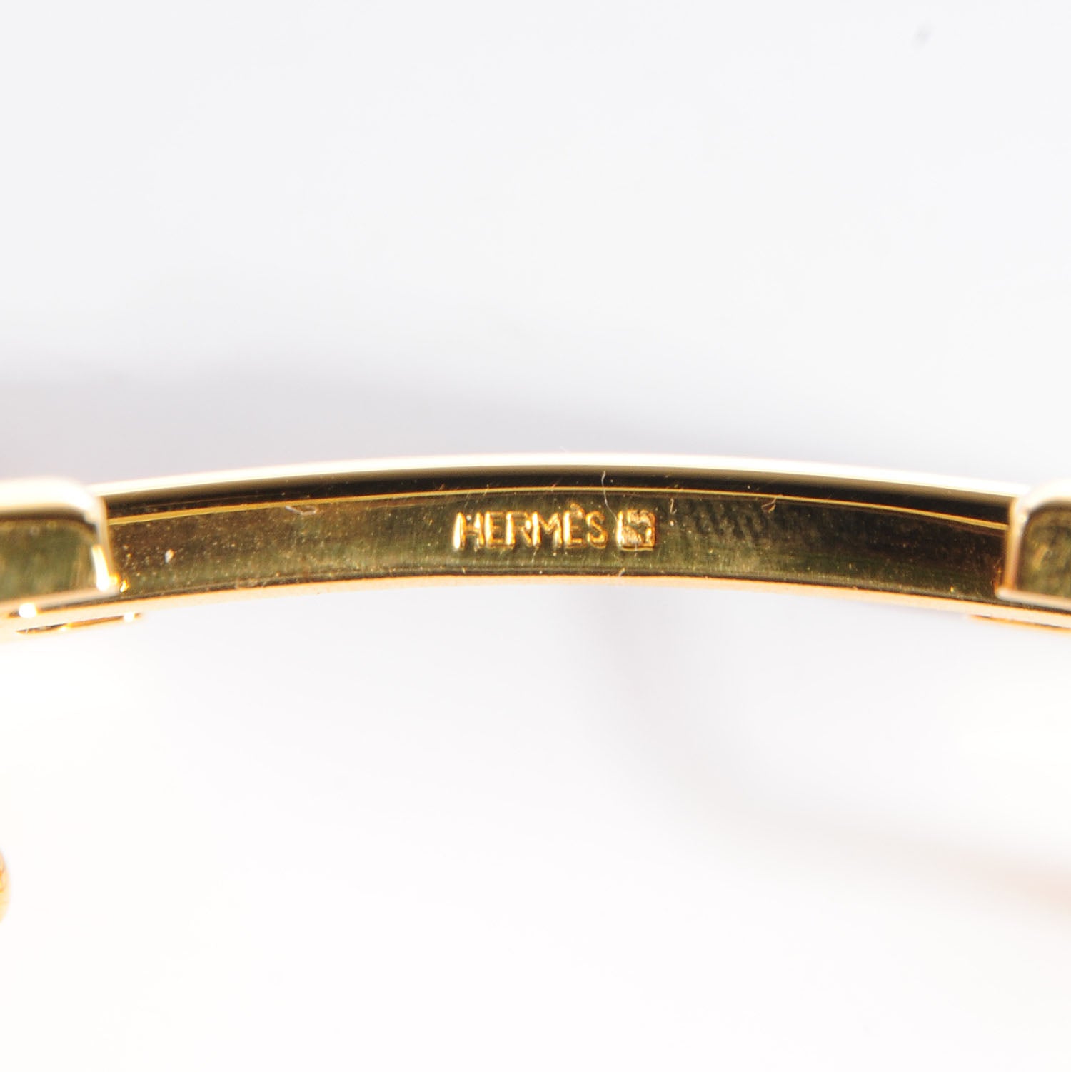 Hermes Ostrich Vache Natural 32mm Polished H Constance Belt 70 Gold 5 of 5