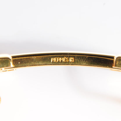 Hermes Ostrich Vache Natural 32mm Polished H Constance Belt 70 Gold 5 of 5