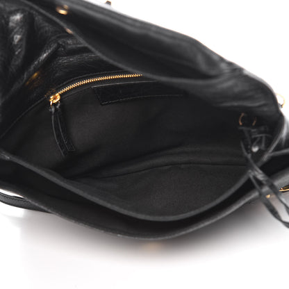 Balenciaga Agneau Classic Gold Hardware Envelope Clutch Black 5 of 12