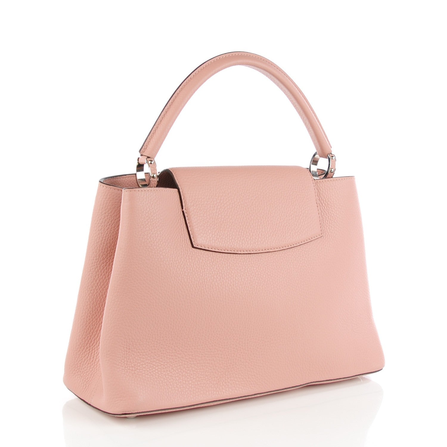 Louis Vuitton Taurillon Capucines MM Magnolia 3 of 8