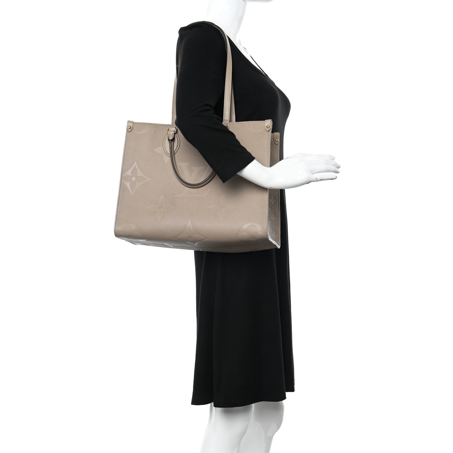 Louis Vuitton Empreinte Monogram Giant Onthego MM Tourterelle 2 of 9