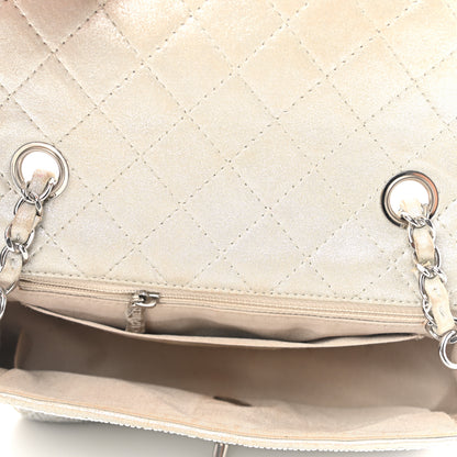 Chanel Iridescent Calfskin Studded Mini Flap Silver 4 of 14