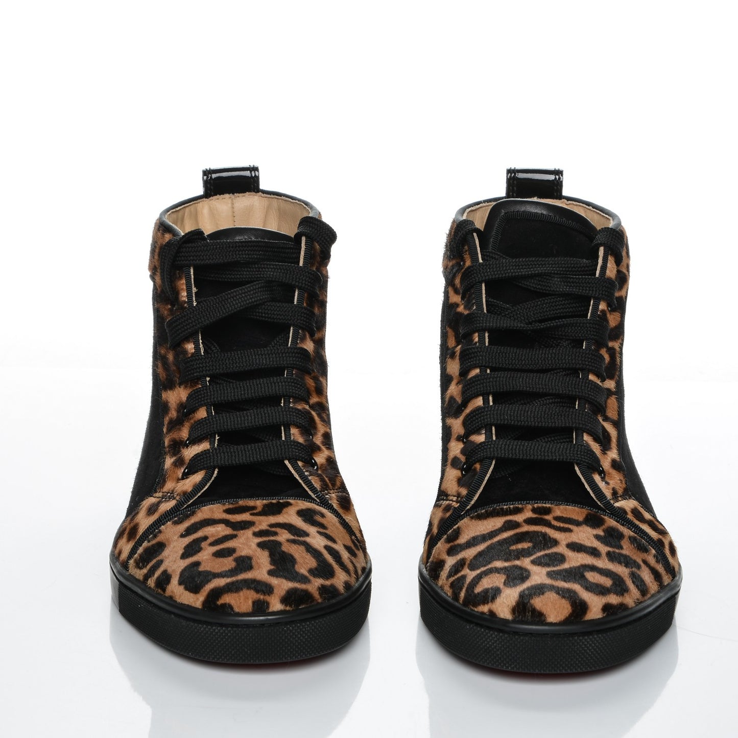 Pony Hair Suede Jaguar Bip Bip Flat Sneakers 39 Brown Black