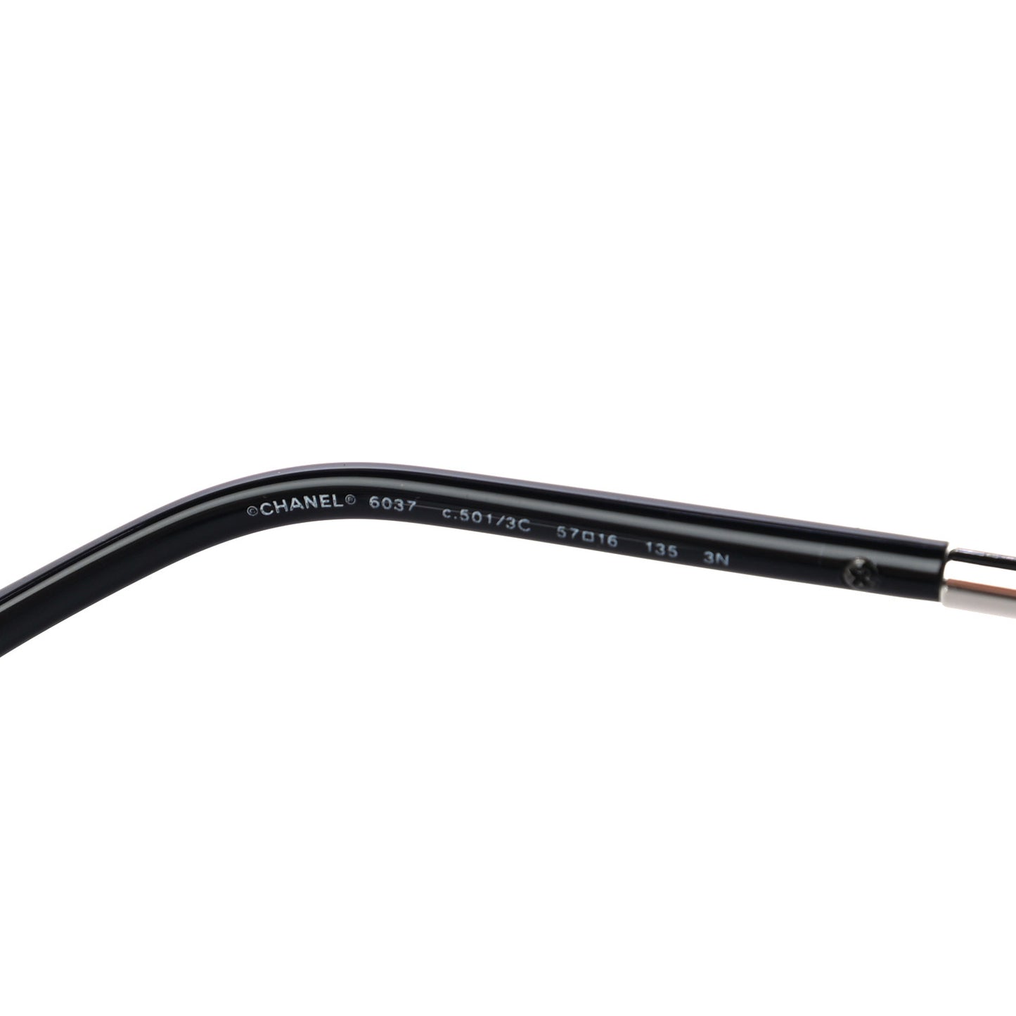 Acetate Butterfly CC Sunglasses 6037 Black