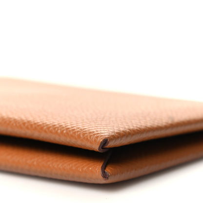 Hermes Epsom Calvi Card Case Gold 12 of 12