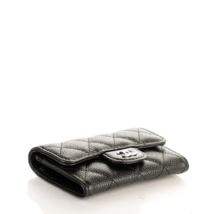 Chanel Caviar Quilted Flap Card Holder Black 4 of 16