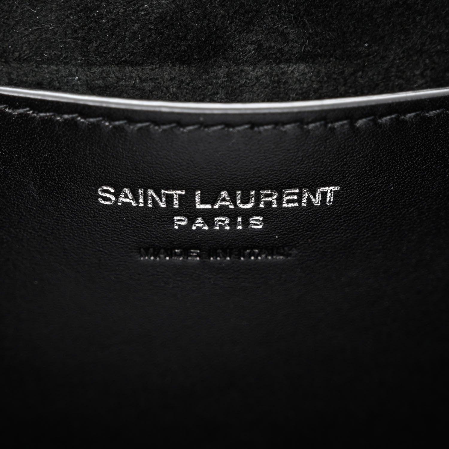 Saint Laurent Calfskin Monogram Take Away Box Black 6 of 9