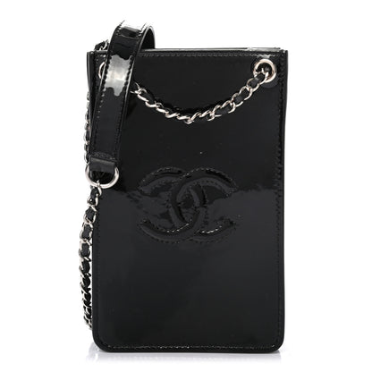Chanel Patent CC Phone Holder Crossbody Black 1 of 7
