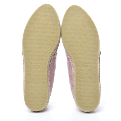 Gucci Monogram Espadrilles 38.5 Soft Pink 5 of 8