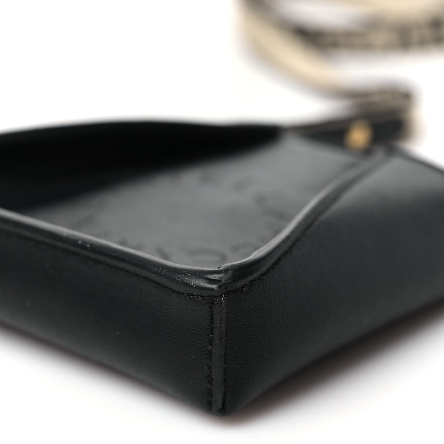 Eco Alter Nappa Perforated Logo Micro Crossbody Black