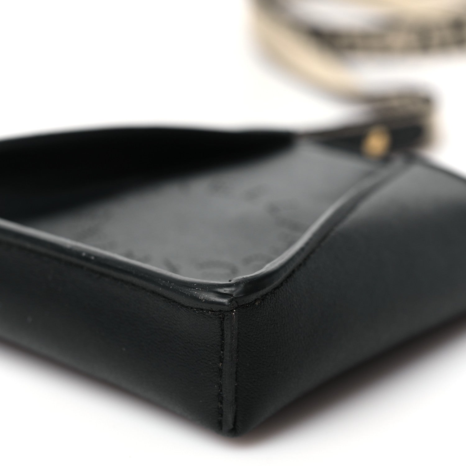 Stella McCartney Eco Alter Nappa Perforated Logo Micro Crossbody Black 10 of 10