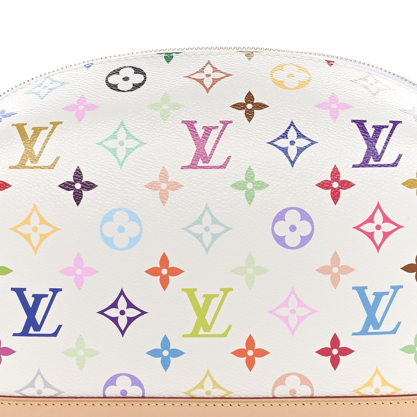 LV x TM Monogram Multicolor Cosmetic Pouch GM White