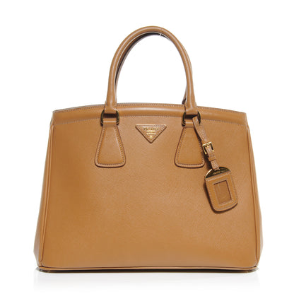 Prada Saffiano Lux Parabole Tote Caramel 1 of 10