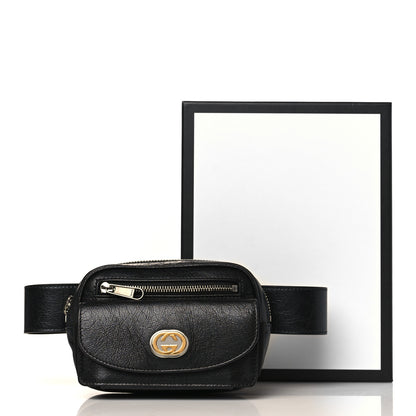 Gucci Fluffy Calfskin Mini Morpheus Belt Bag 70 28 Black 10 of 10
